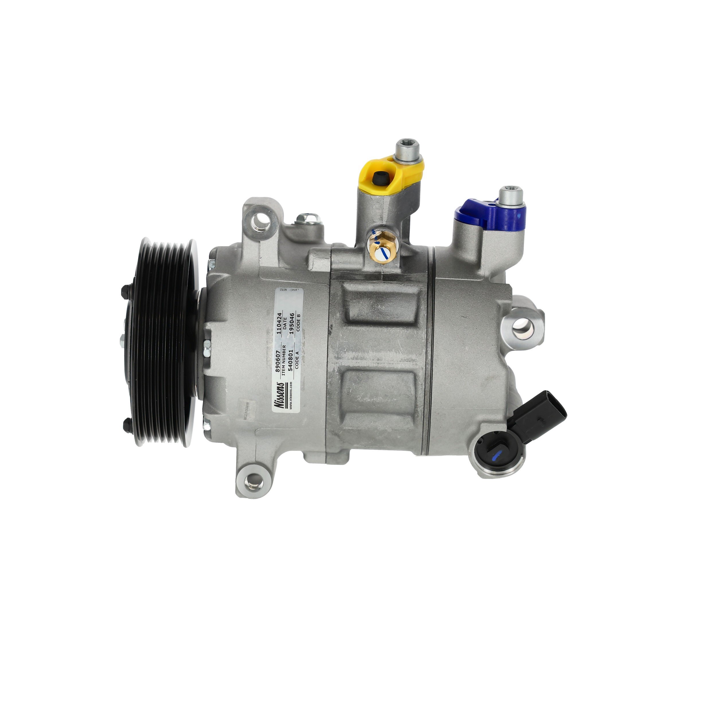 OEM 5Q0820803G NISSENS Compresor, aire acondicionado 890607 para VOLKSWAGEN, MERCEDES-BENZ, SEAT, AUDI, FORD