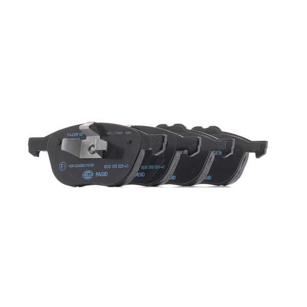 OEM MECV6J2K021AA HELLA Pastilhas de travão 8DB 355 020-411 para FORD, FORD USA