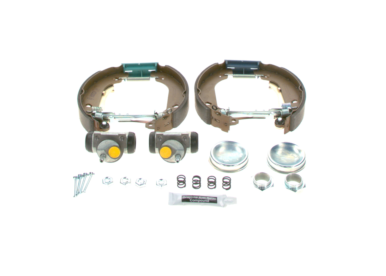 OEM 424206 BOSCH Kit frenos, disco de tambor 0 204 114 039 para VOLKSWAGEN, PEUGEOT, CITROЁN, OPEL, LAND ROVER