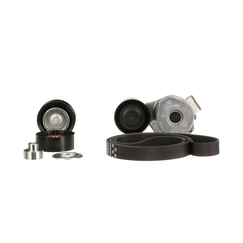 Poly V-riem set (K166PK1640) van GATES Voor FORD Transit Mk6 Flatbed vrachtwagen / Chassis (V347, V348, FM, FN, FF) 2.2 TDCi RWD (114 KW / 155 PK / Van 2011)