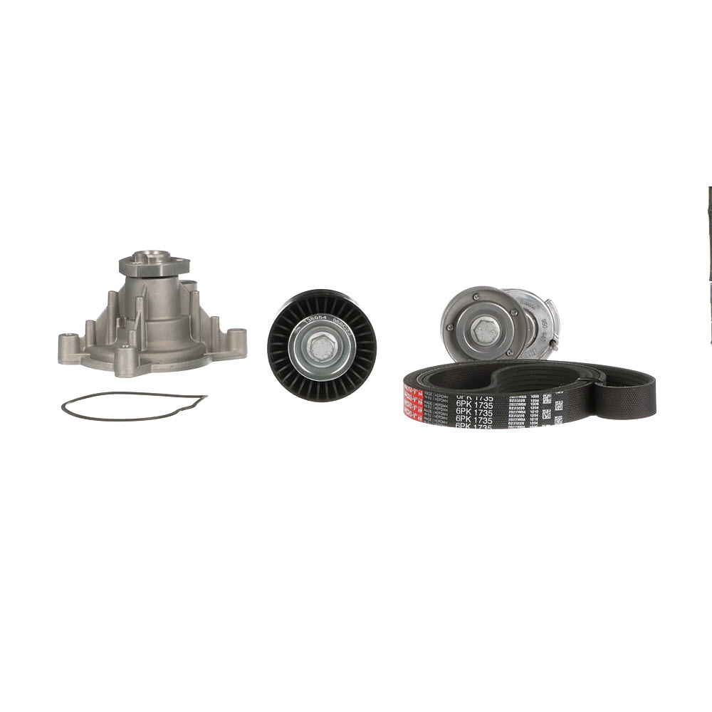 VW Passat Variant (365) 3.6 FSI 4motion Pompa acqua + Kit cinghia Poly V KP76PK1735