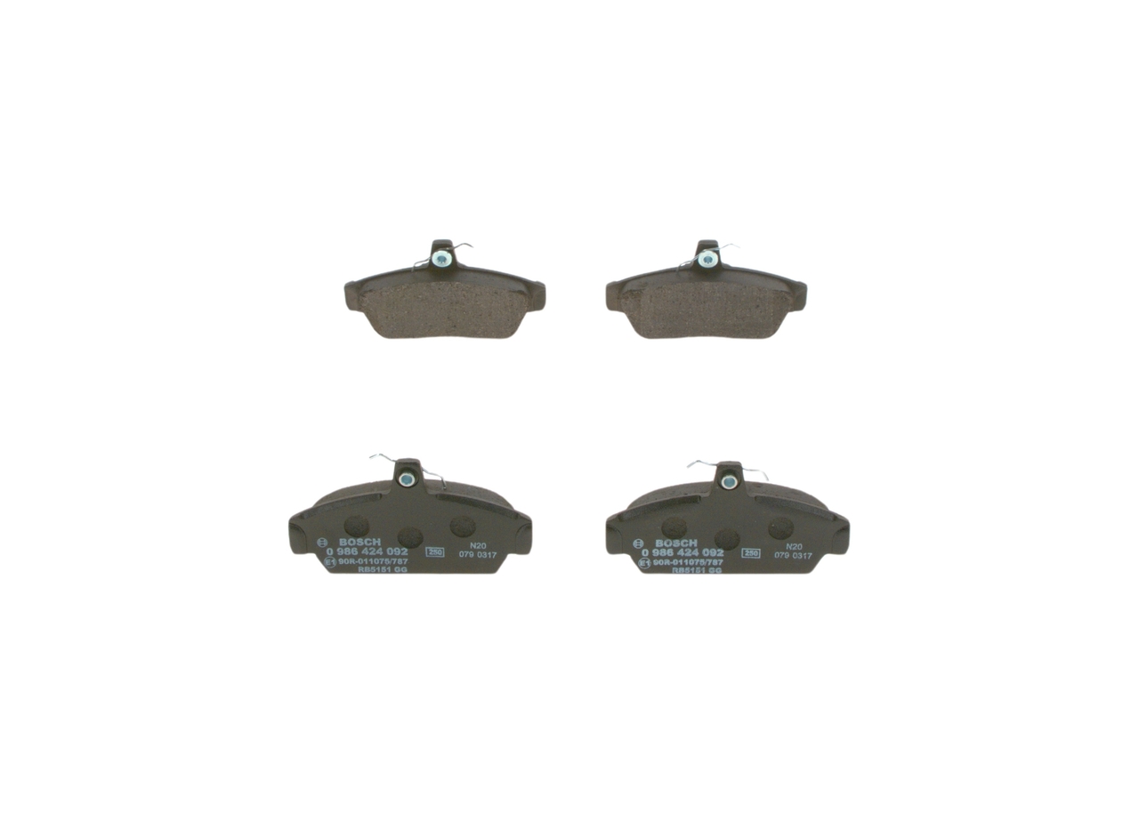 Bromsbelägg 0 986 424 092 BOSCH