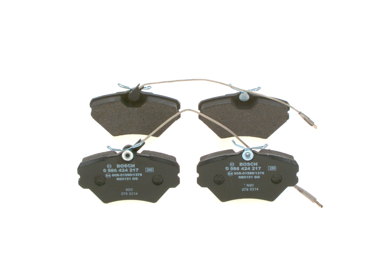 OEM 7701203967 BOSCH Juego de pastillas de freno 0 986 424 217 para RENAULT, RENAULT TRUCKS