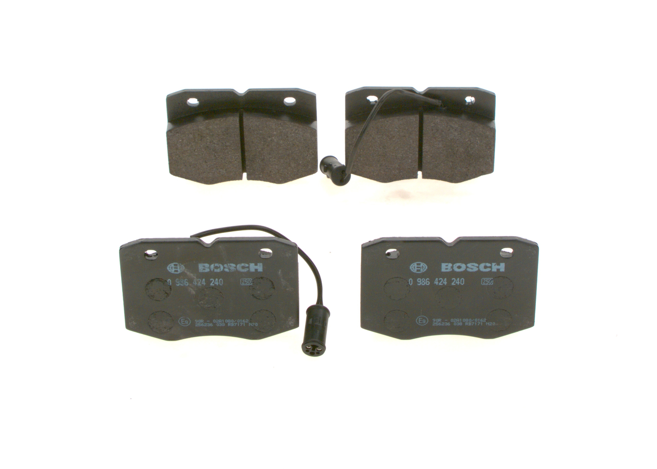 OEM 1906158 BOSCH Kit pastiglie freni 0 986 424 240 per FIAT, FORD, RENAULT, ALFA ROMEO, LAND ROVER
