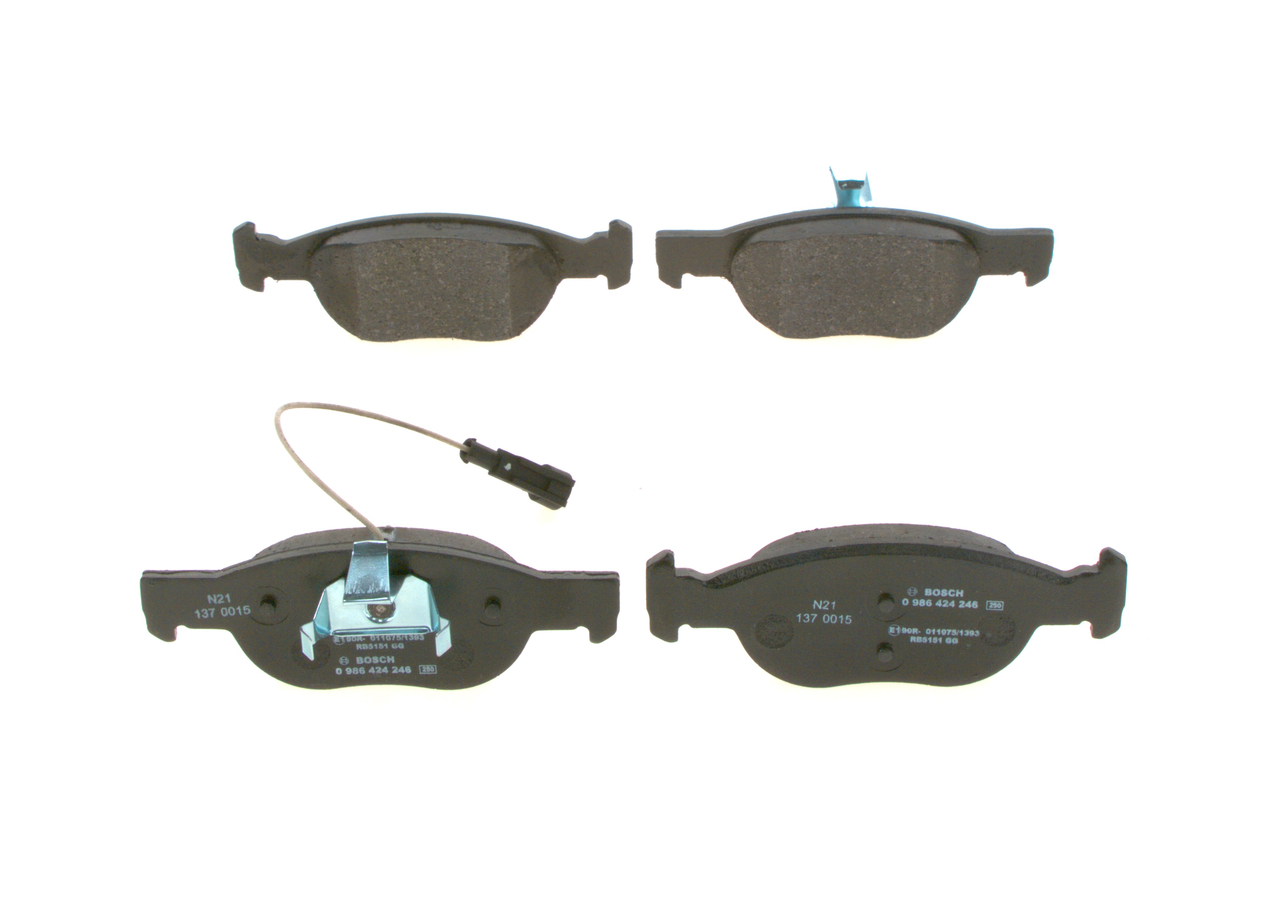 OEM 71713143 BOSCH Kit pastiglie freni 0 986 424 246 per FIAT, OPEL, ALFA ROMEO, LANCIA, CHRYSLER