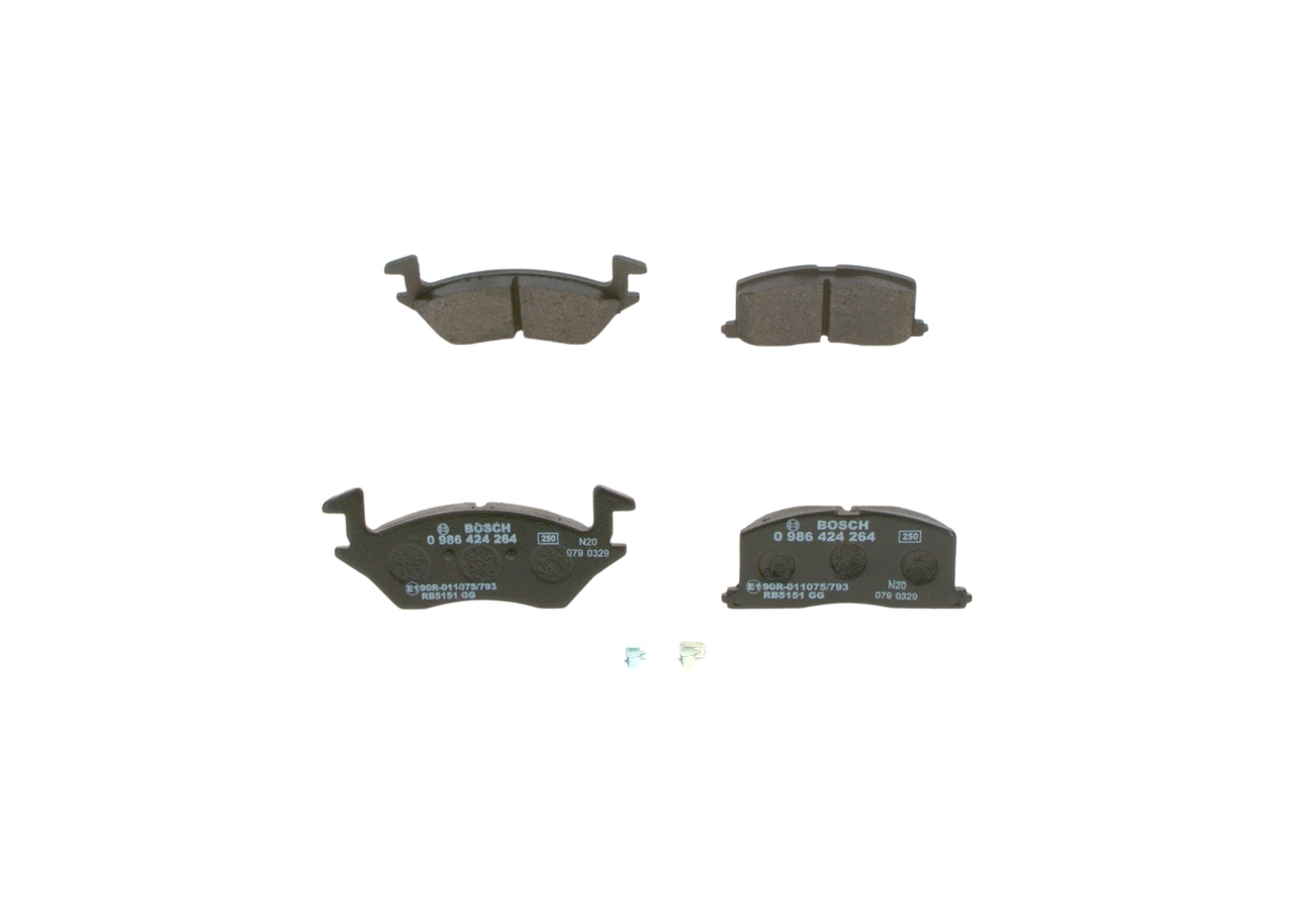 OEM 0446510070 BOSCH Jarrupalat, levyjarru 0 986 424 264 varten TOYOTA, SUZUKI, LEXUS, WIESMANN