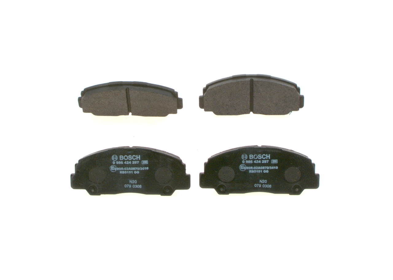 BOSCH Kit pastiglie freni 0 986 424 297 BOSCH Pastiglie dei freni 0 986 424 297