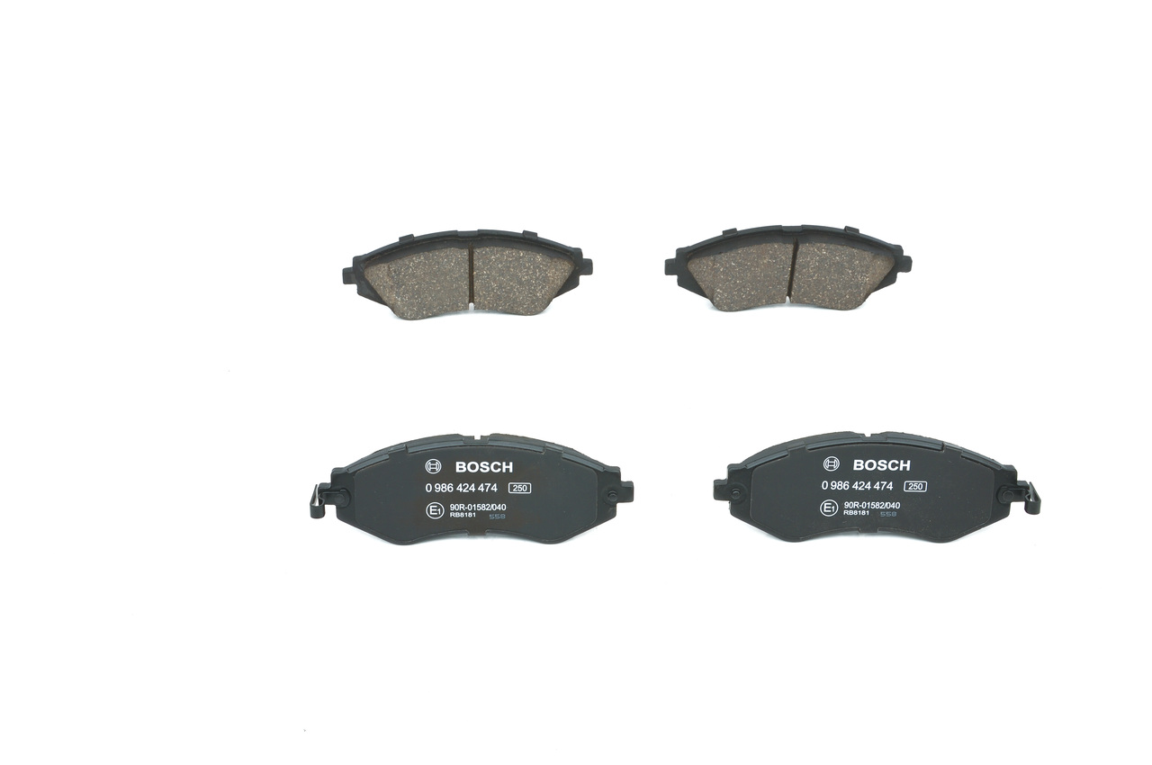 OEM 96475176 BOSCH Brake pad set 0 986 424 474 for SKODA, CITROЁN, CHEVROLET, DAEWOO, PONTIAC