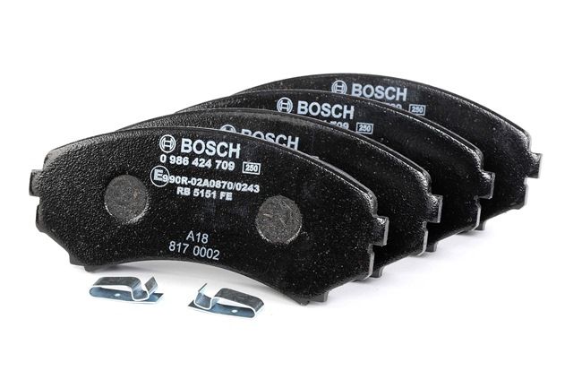 Pastilhas de travão 0 986 424 709 BOSCH