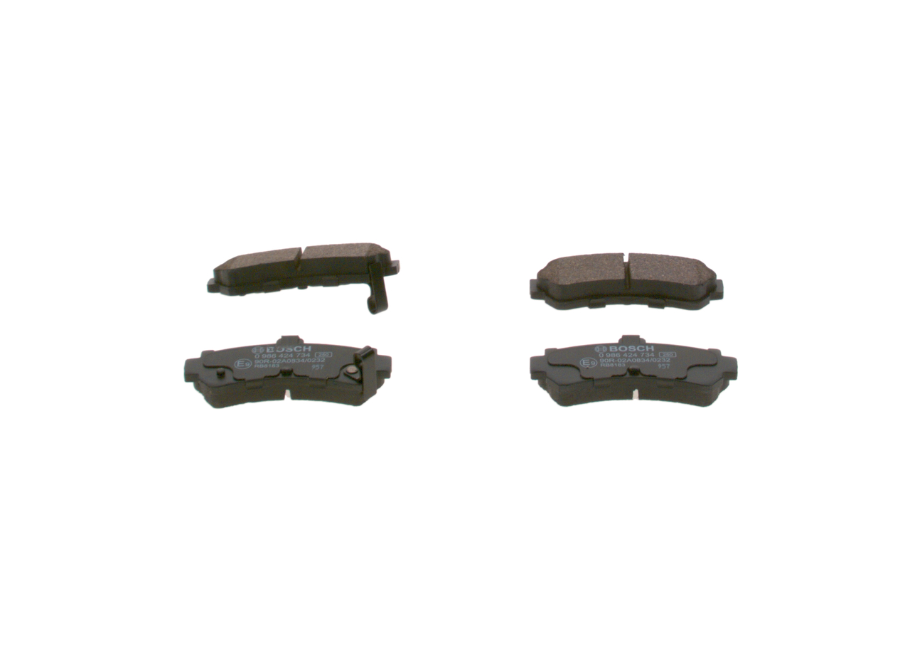 BOSCH 0 986 424 734 Juego de pastillas de freno para NISSAN PRESEA