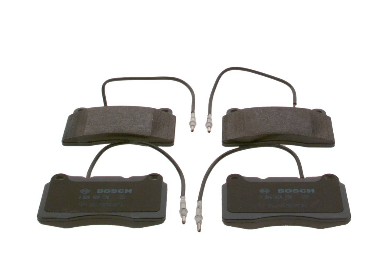 OEM 425460 BOSCH Kit pastiglie freni 0 986 424 738 per FIAT, VOLKSWAGEN, PEUGEOT, CITROЁN, LANCIA