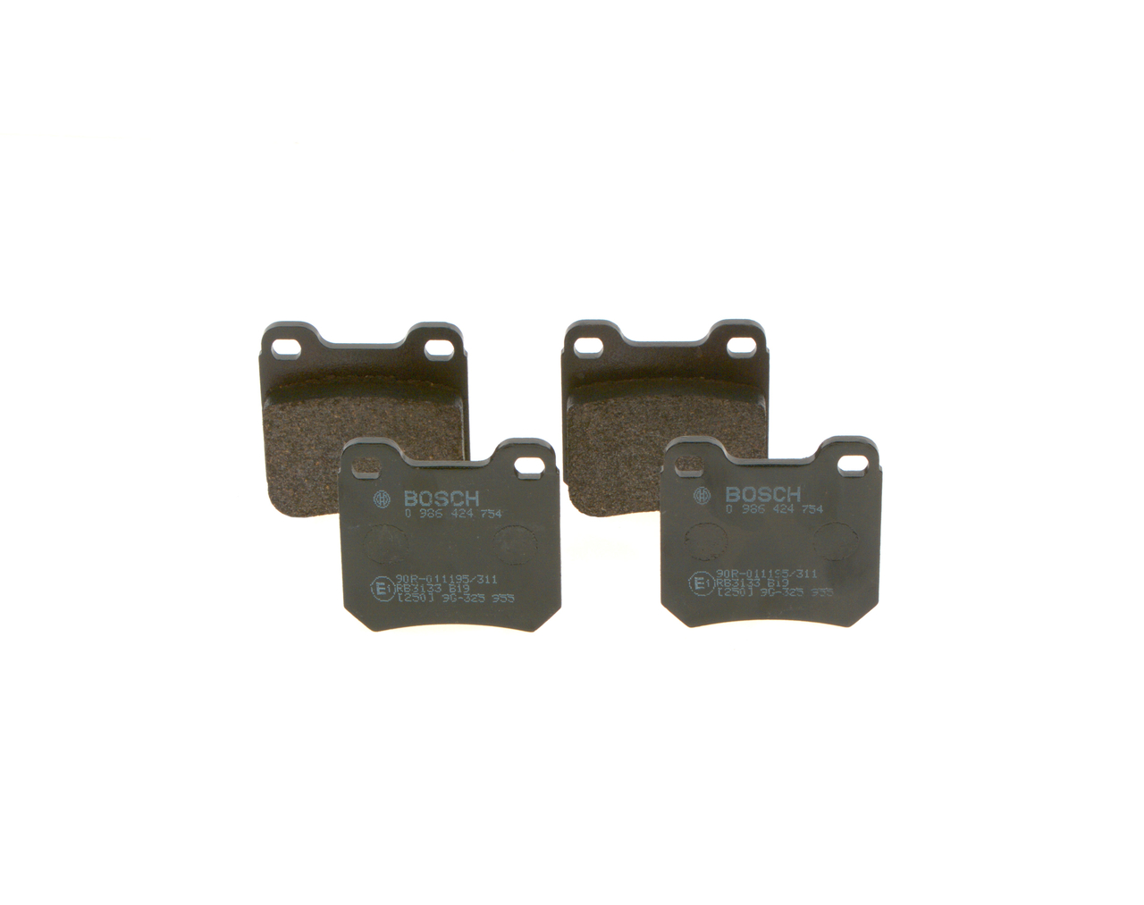 OEM 1605883 BOSCH Kit pastiglie freni 0 986 424 754 per FORD, OPEL, CHEVROLET, SAAB, VAUXHALL