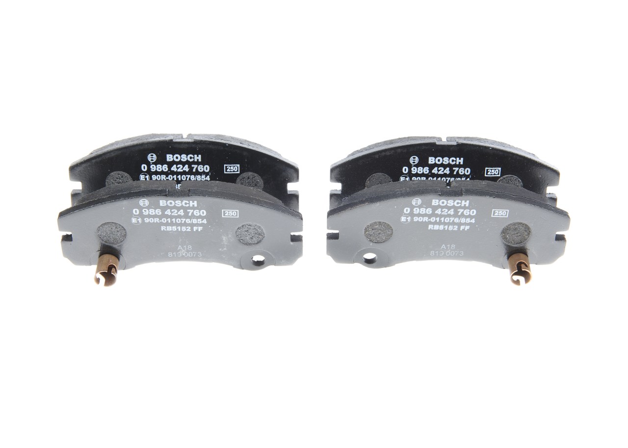 OEM 1605084 BOSCH Bremseklosser 0 986 424 760 for FORD, OPEL, SAAB, CHEVROLET, VAUXHALL