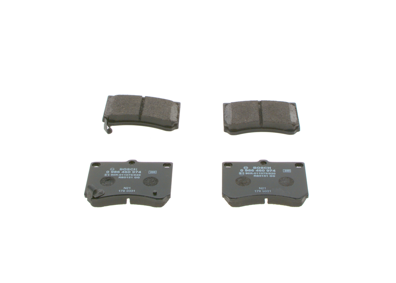 Jarrupalat, levyjarru 0 986 460 974 alkaen BOSCH