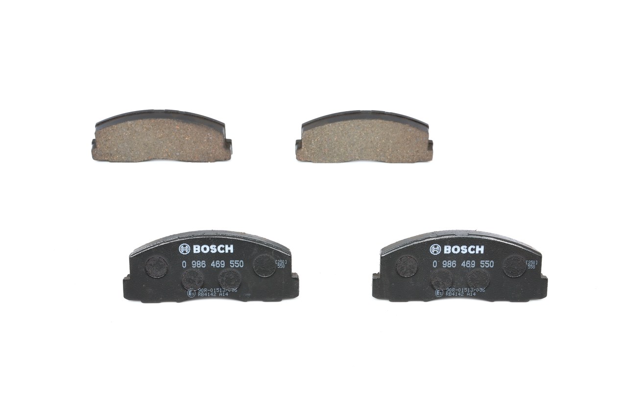 OEM MB587057 BOSCH Jarrupalat, levyjarru 0 986 469 550 varten MITSUBISHI, SUZUKI, DODGE, PLYMOUTH