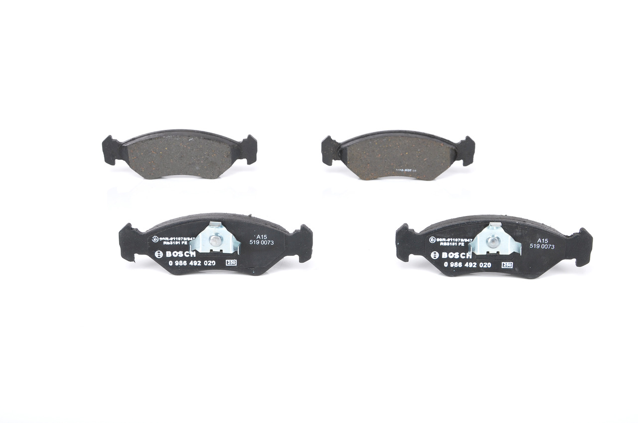 BOSCH Plaquette de frein 0 986 492 020