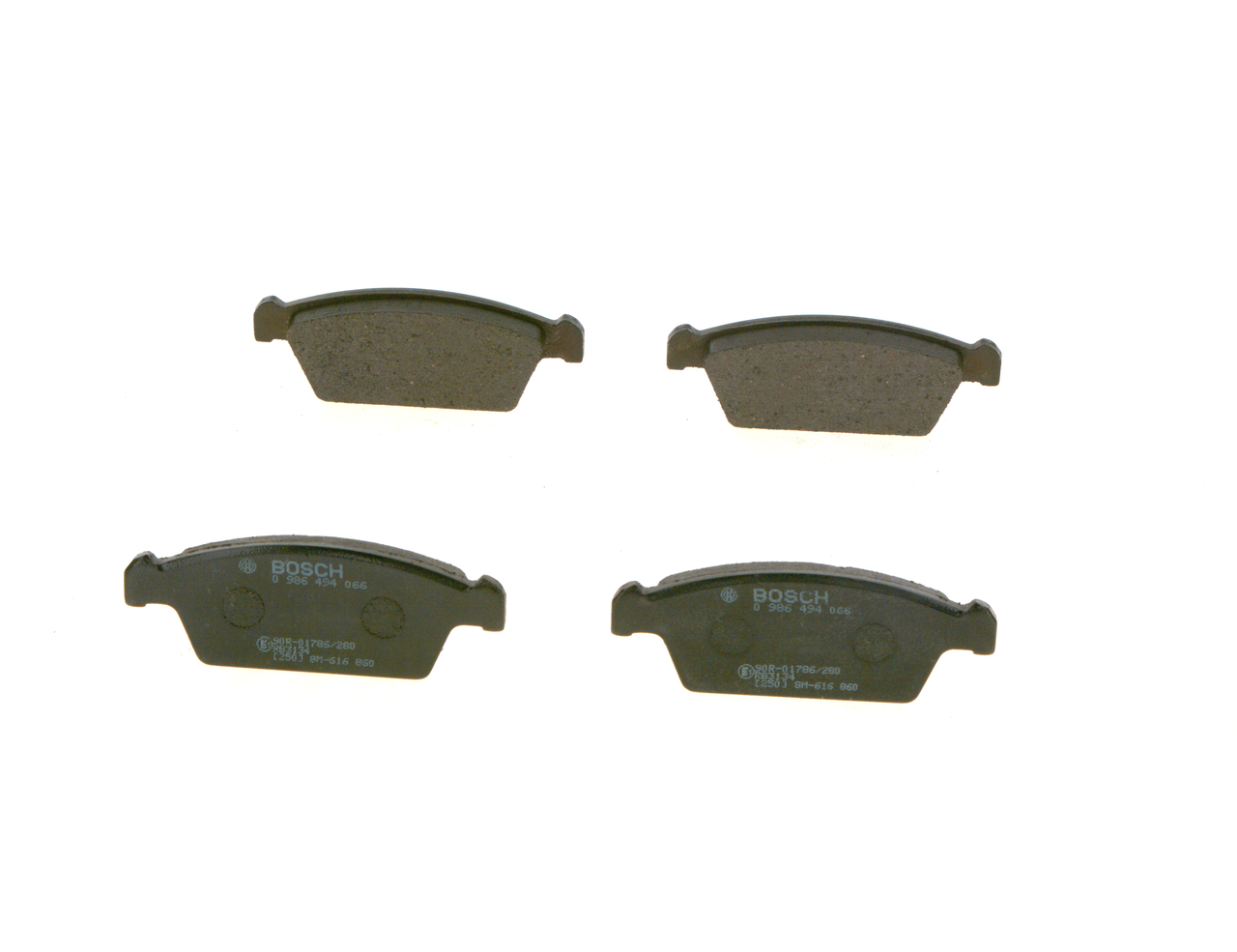 OEM 5521050E20 BOSCH Brake pad set 0 986 494 066 for HYUNDAI, MAZDA, SUZUKI, CHEVROLET, DAEWOO