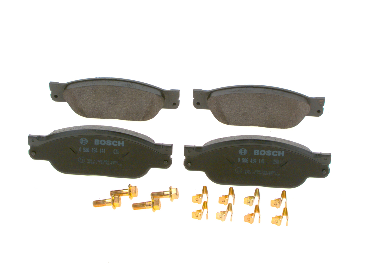 OEM XW4Z2001AA BOSCH Kit pastiglie freni 0 986 494 141 per MERCEDES-BENZ, FORD, JAGUAR, FORD USA, LINCOLN