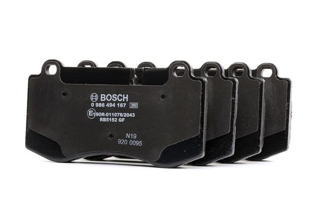OEM A0054207820 BOSCH Jarrupalat, levyjarru 0 986 494 167 varten MERCEDES-BENZ, BRABUS