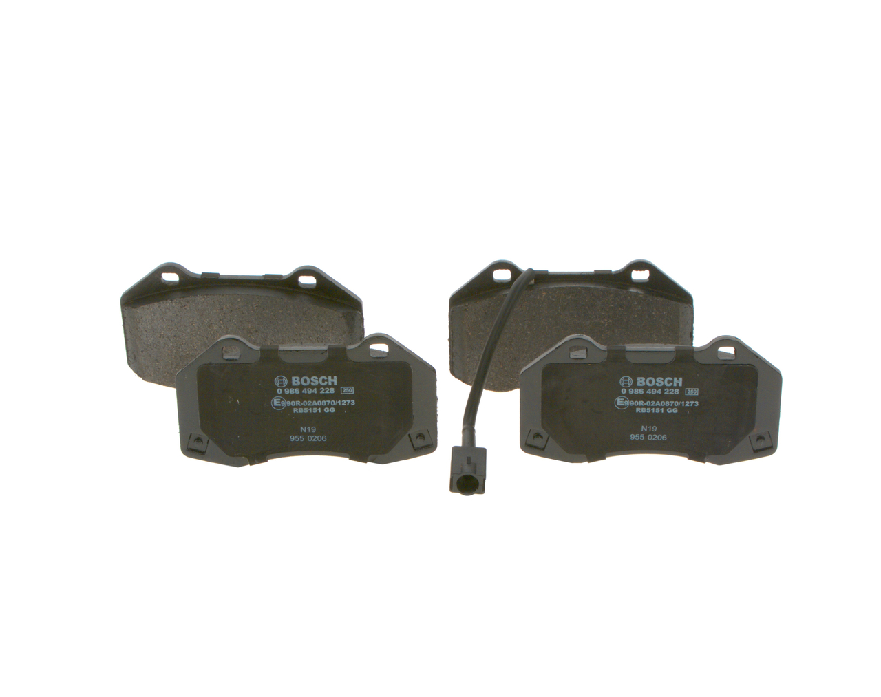 PUNTO EVO Bremseklosser 0 986 494 228 BOSCH
