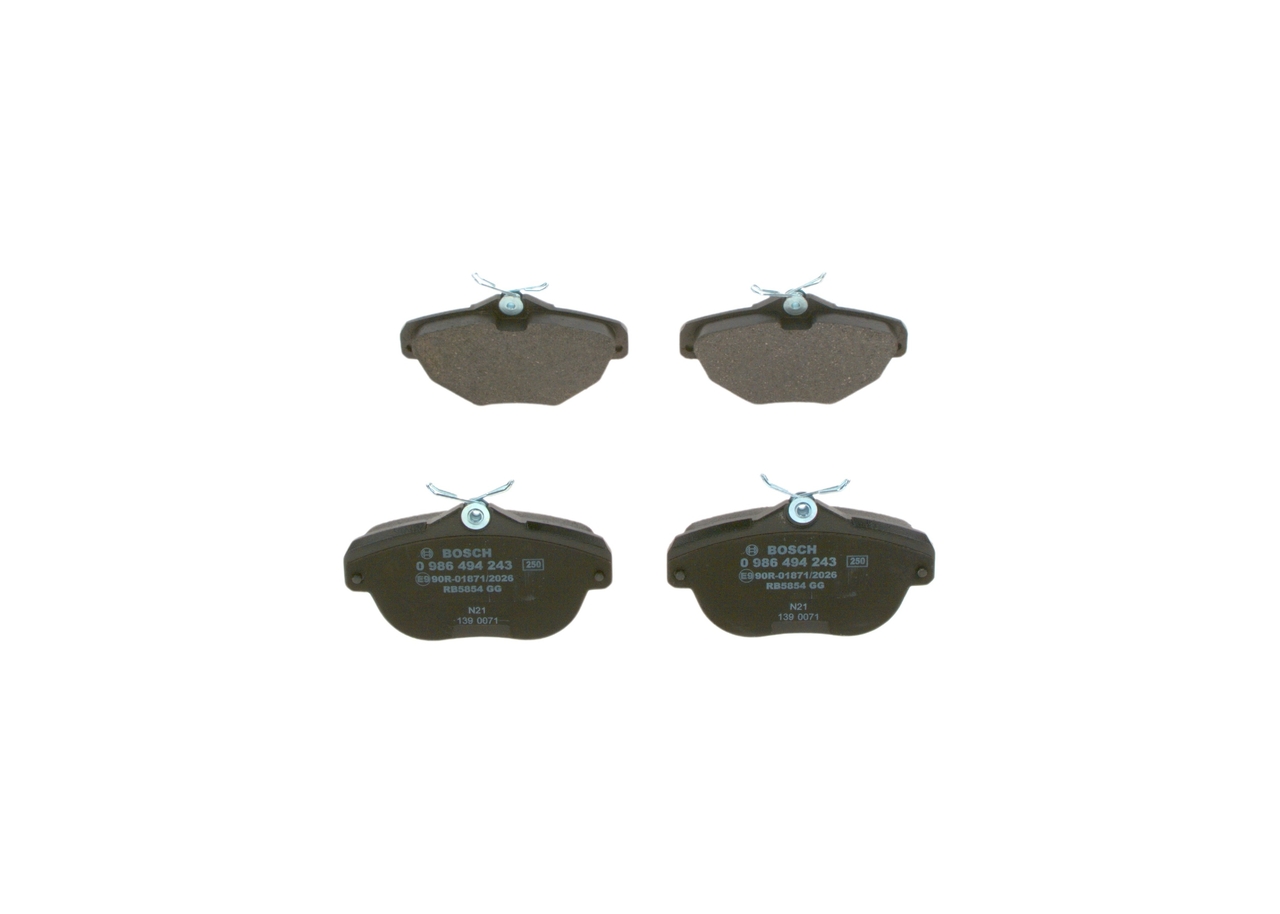 Bremseklosser 0 986 494 243 fra BOSCH