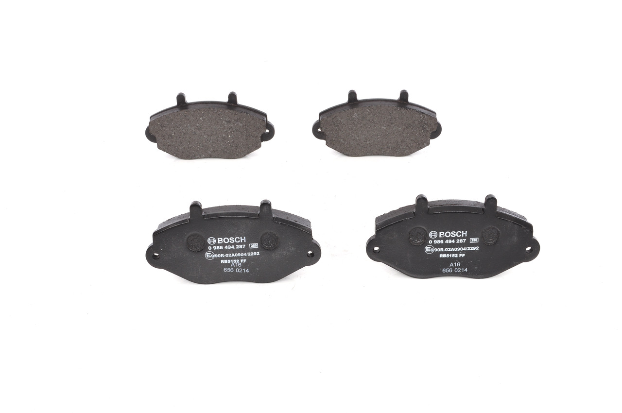 BOSCH Bremseklodser 0 986 494 287