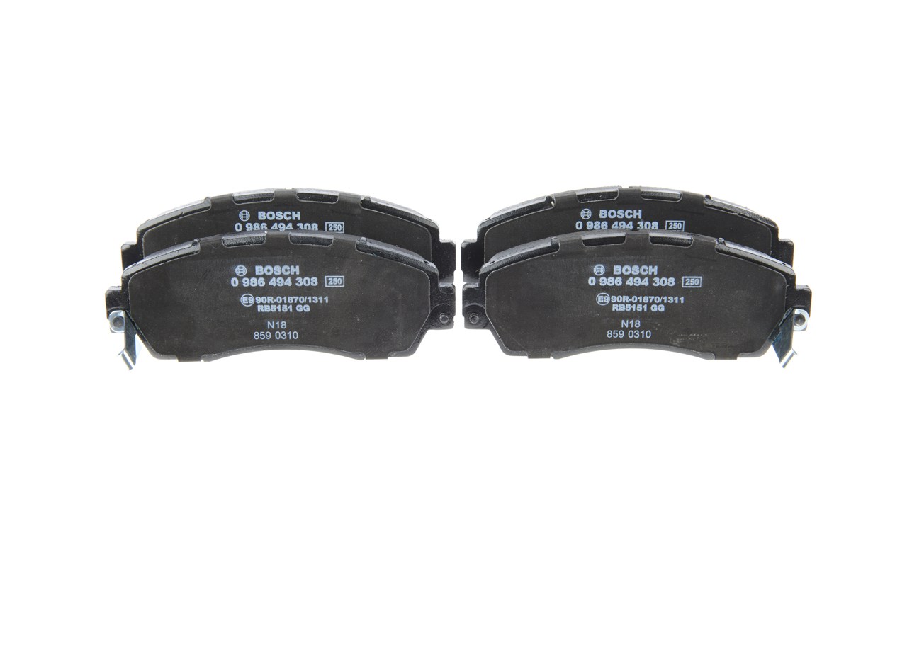 BOSCH Pastillas de freno & juego de pastillas de freno 0 986 494 308