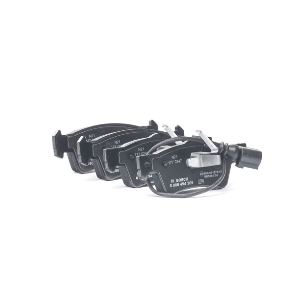 OEM 7L6698451C BOSCH Bremseklodser 0 986 494 309 med VW, AUDI, SKODA, SEAT, PORSCHE