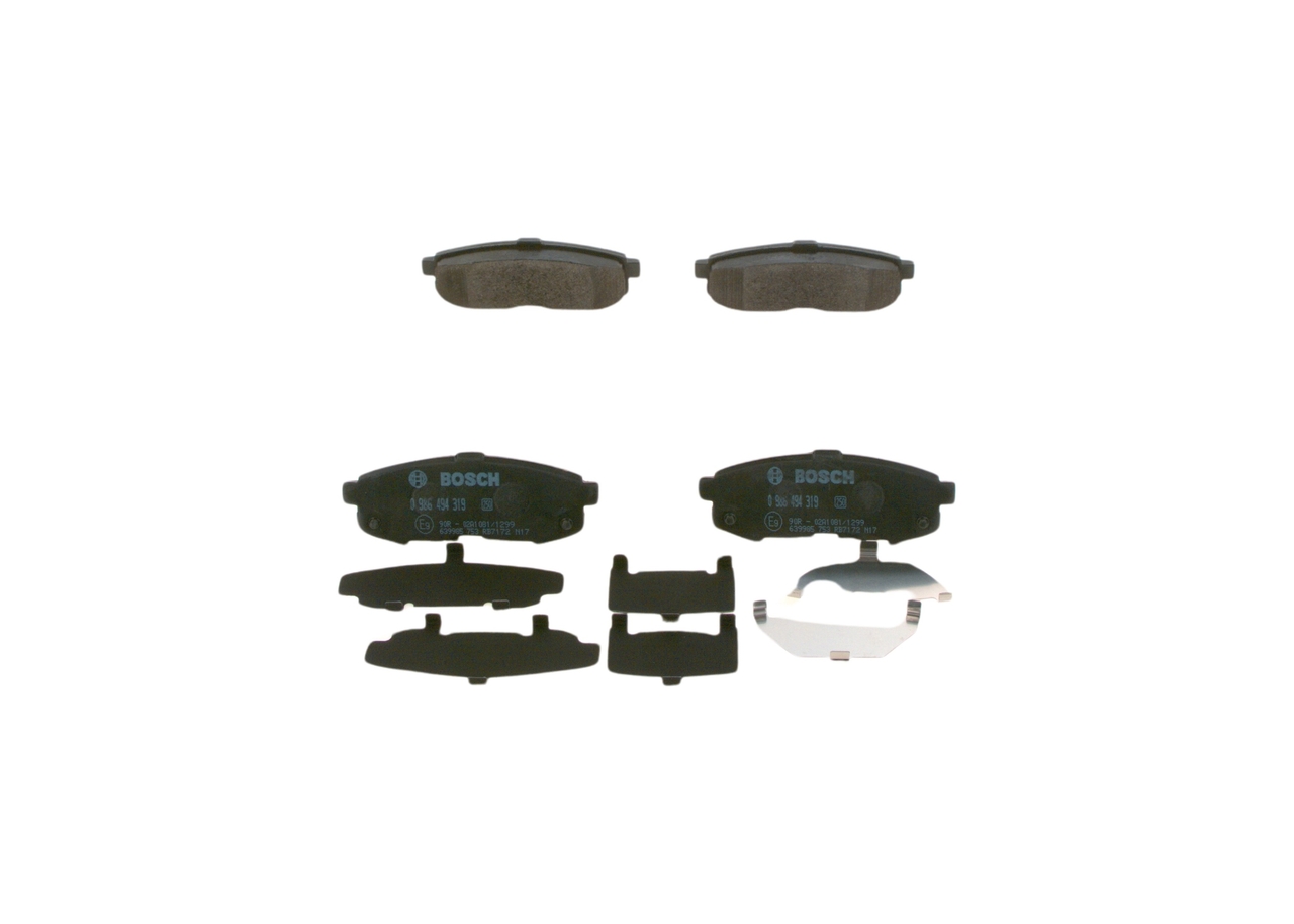 OEM LEY42643Z BOSCH Juego de pastillas de freno 0 986 494 319 para MAZDA, MERCURY