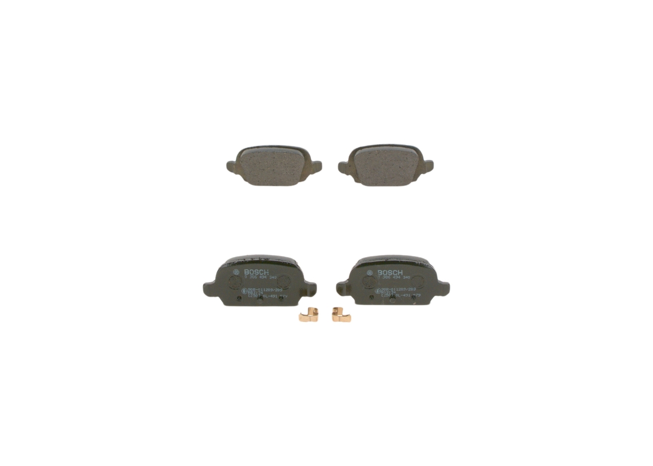 OEM 1605085 BOSCH Bremseklosser 0 986 494 340 for OPEL, HONDA, FIAT, VAUXHALL, HOLDEN