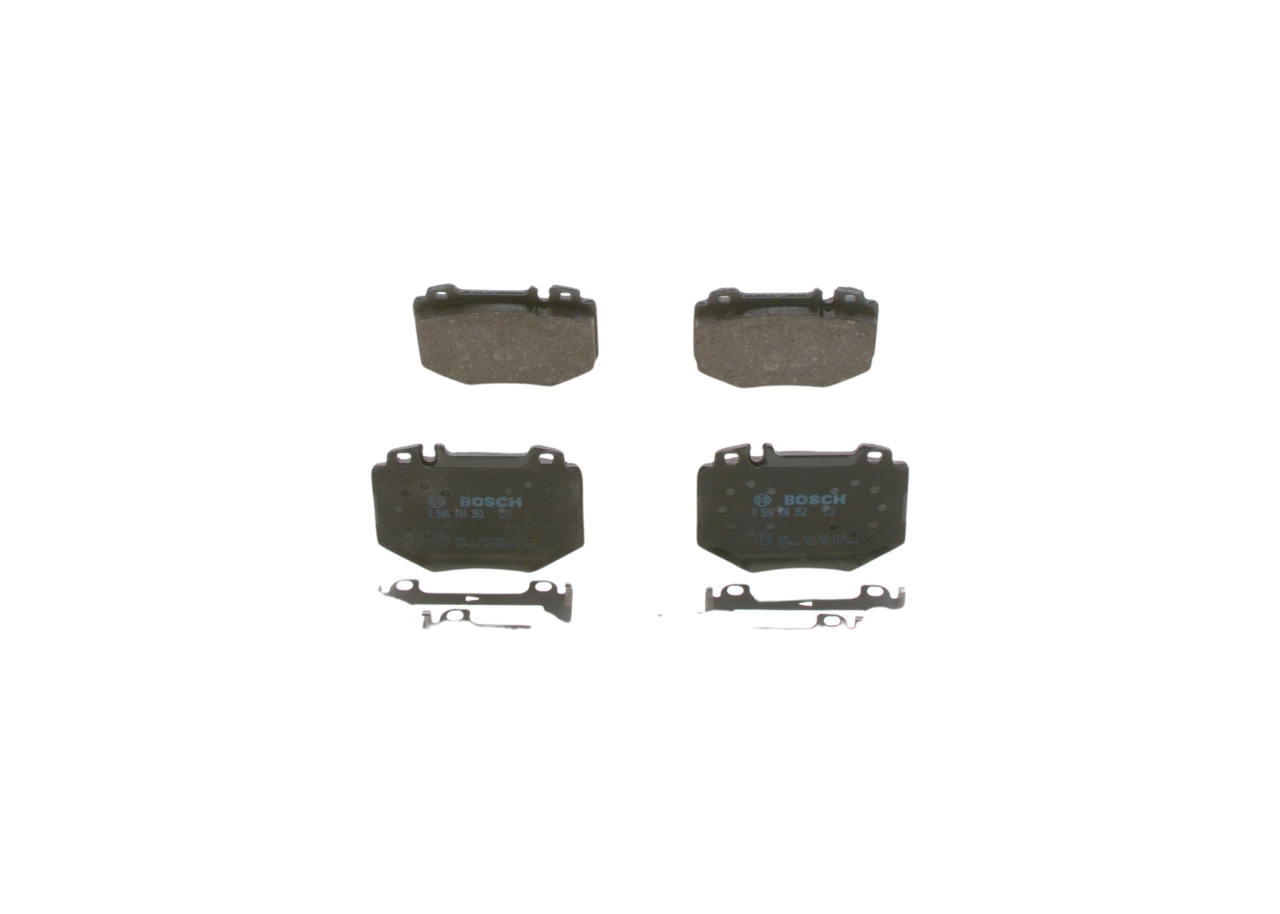 OEM A0044200620 BOSCH Jarrupalat, levyjarru 0 986 494 352 varten MERCEDES-BENZ