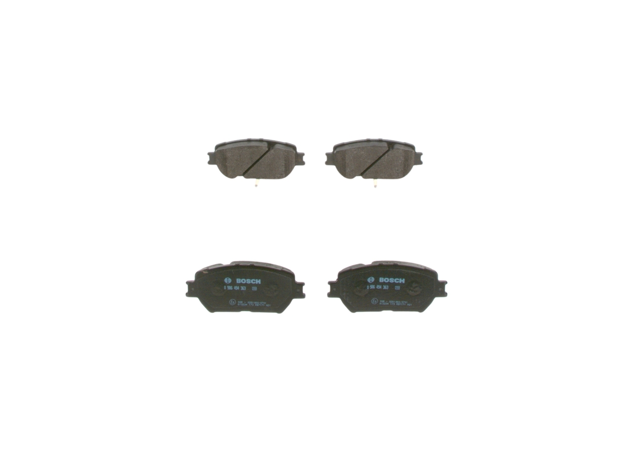 OEM 0446533250 BOSCH Bromsbelägg 0 986 494 363 för TOYOTA, LEXUS, SATURN, WIESMANN