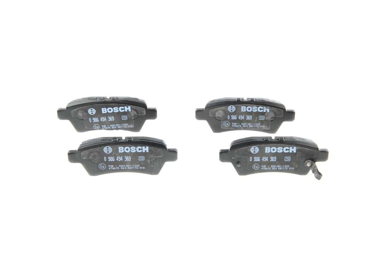 BOSCH Pastiglie dei freni 0 986 494 369