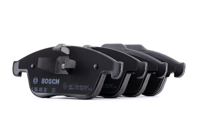 OEM 410607585R BOSCH Brake pad set 0 986 494 381 for RENAULT, MITSUBISHI, DACIA, RENAULT TRUCKS, SANTANA