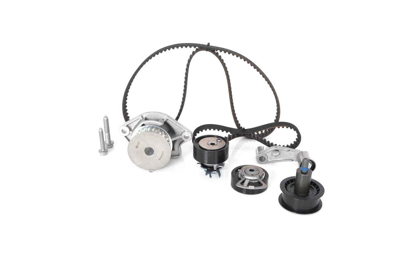 BOSCH Kit de distribution + pompe à eau (1 987 948 863) pour VW Caddy II Van (9K9A) 1.4 (55 KW / 75 CH / de 2000)