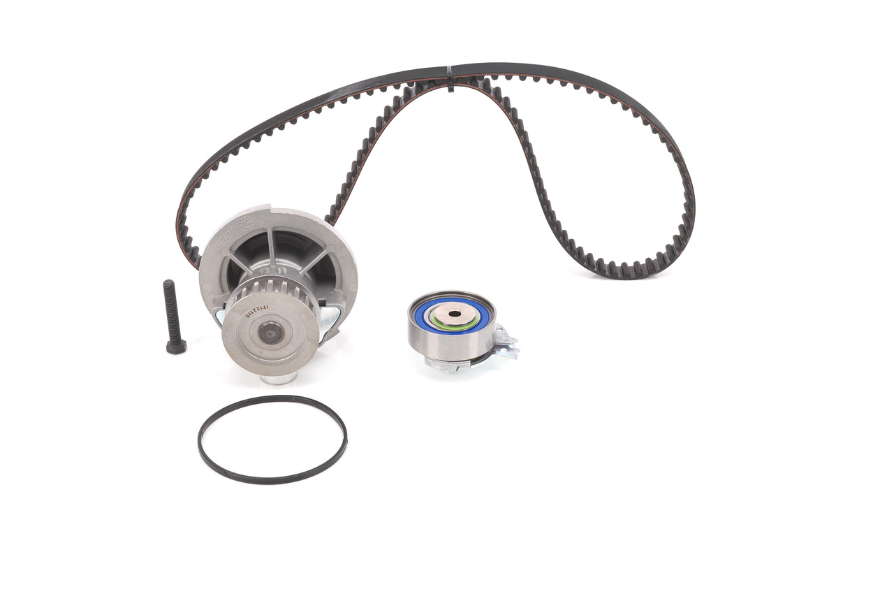 BOSCH Kit de distribution + pompe à eau (1 987 948 879) pour OPEL Corsa C 3/5 portes (X01) 1.6 (F08, F68) (62 KW / 84 CH / de 2000)
