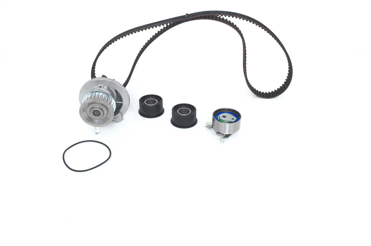 BOSCH Kit de distribution + pompe à eau (1 987 948 885) pour DAEWOO NUBIRA (KLAJ) 2.0 16V (98 KW / 133 CH / de 1997)