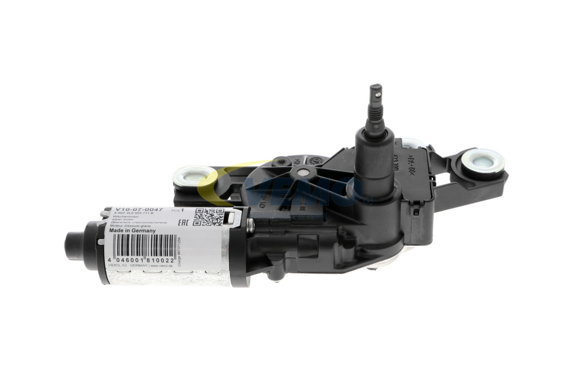 OEM 6L6955711B VEMO Motor del limpiaparabrisas V10-07-0047 para VOLKSWAGEN, SEAT, AUDI, SKODA
