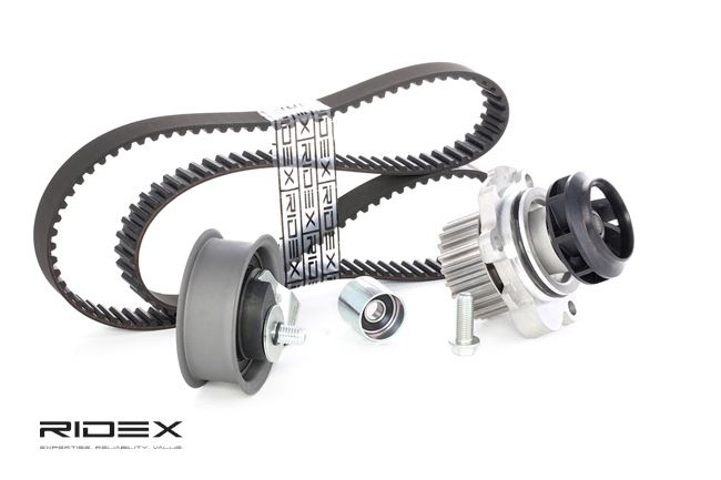 Distributieriem set + waterpomp (3096W0184) van RIDEX Voor AUDI A6 Sedan (4B2, C5) 1.8 T quattro (110 KW / 150 PK / Van 1997)