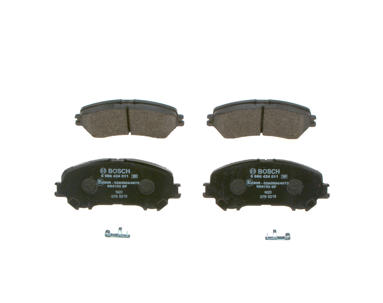 OEM D10604BA0A BOSCH Kit pastiglie freni 0 986 424 011 per RENAULT, NISSAN