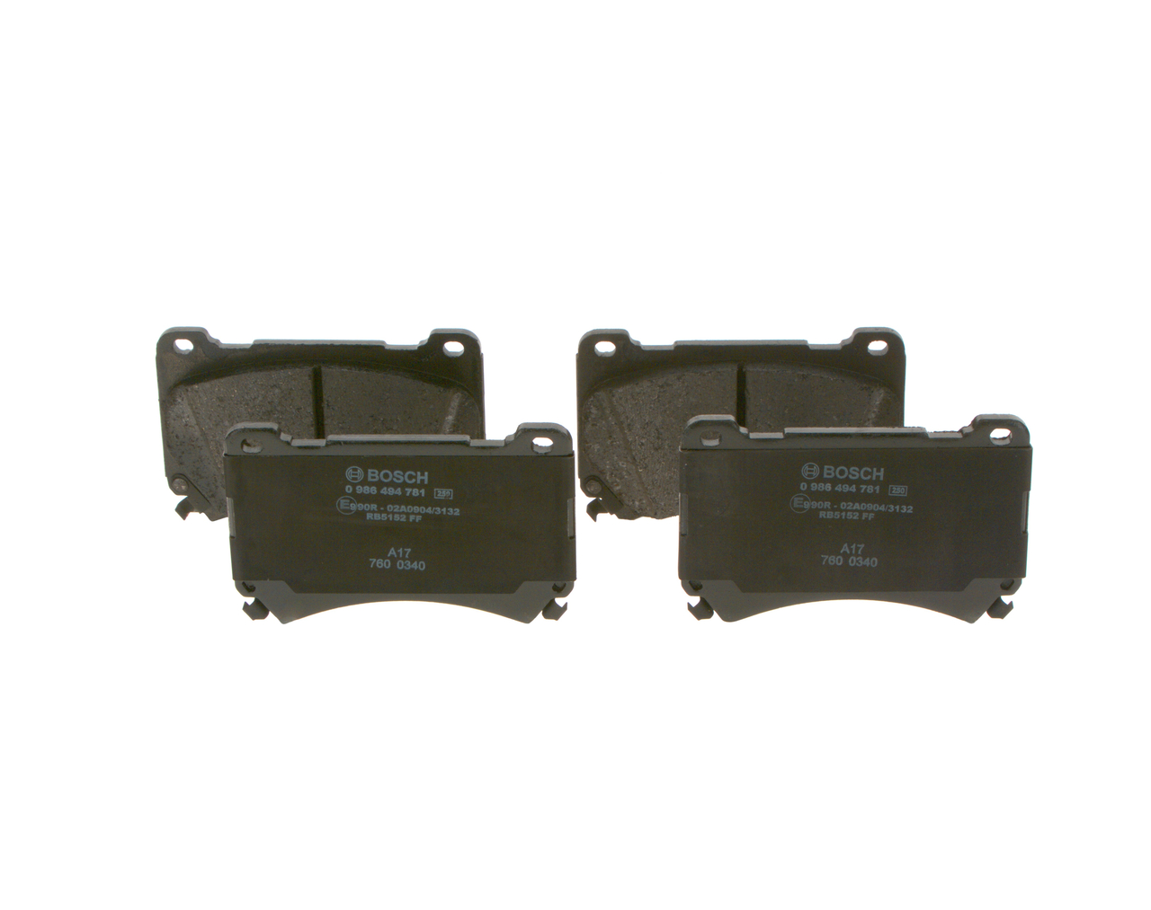 OEM 581013MA11 BOSCH Jarrupalat, levyjarru 0 986 494 781 varten KIA, HYUNDAI