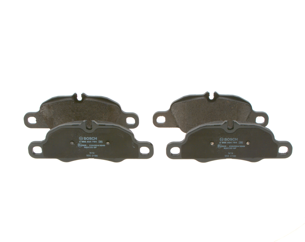 OEM 98135193900 BOSCH Juego de pastillas de freno 0 986 494 784 para PORSCHE