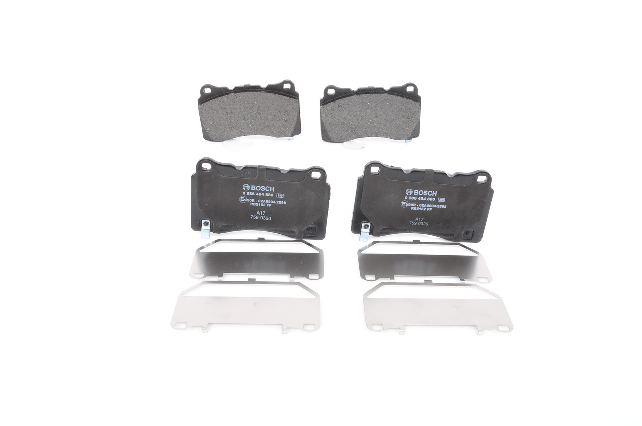 CAMARO Kit pastiglie freni 0 986 494 880 BOSCH