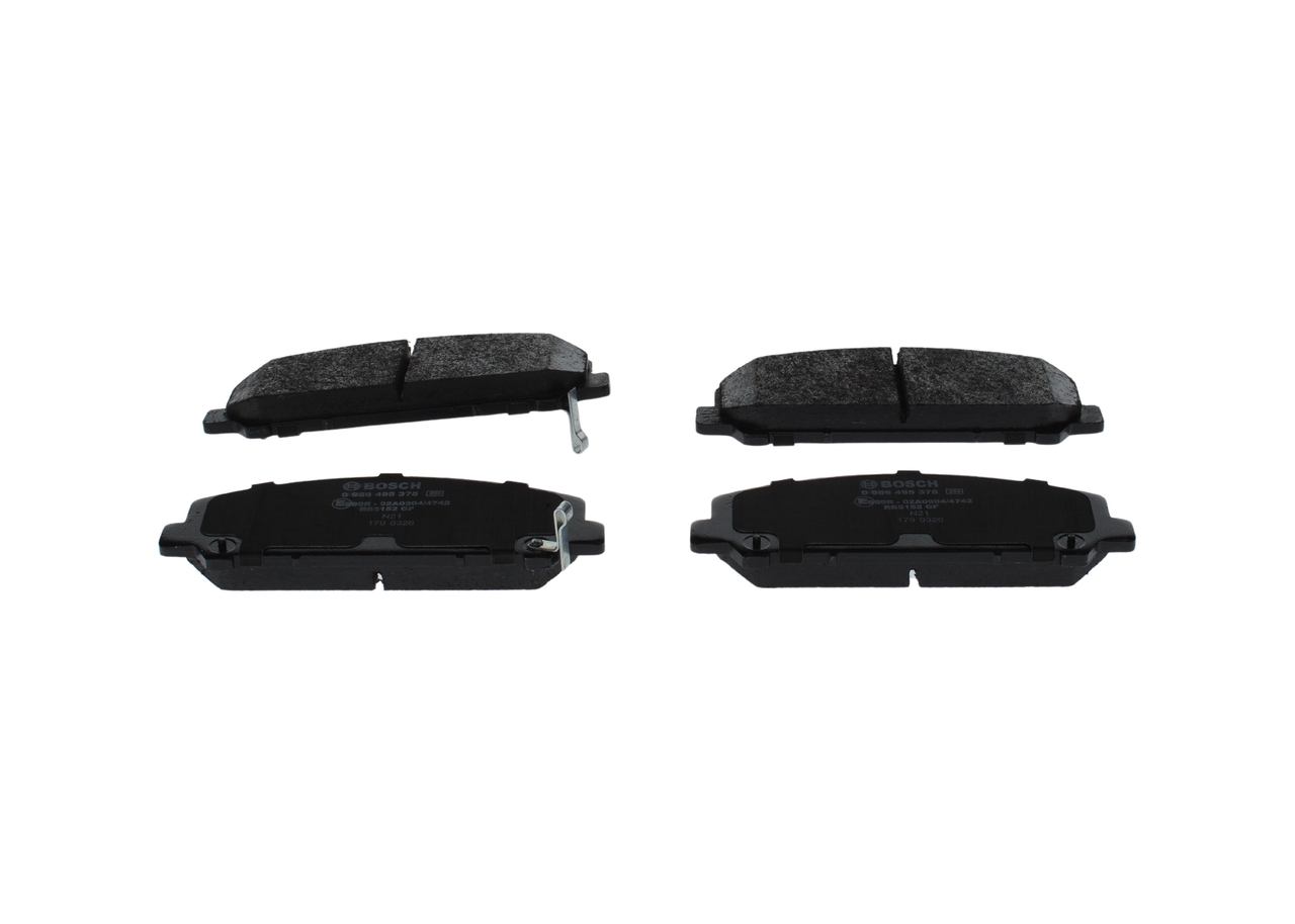 OEM D10601LA1A BOSCH Jarrupalat, levyjarru 0 986 495 375 varten NISSAN, INFINITI