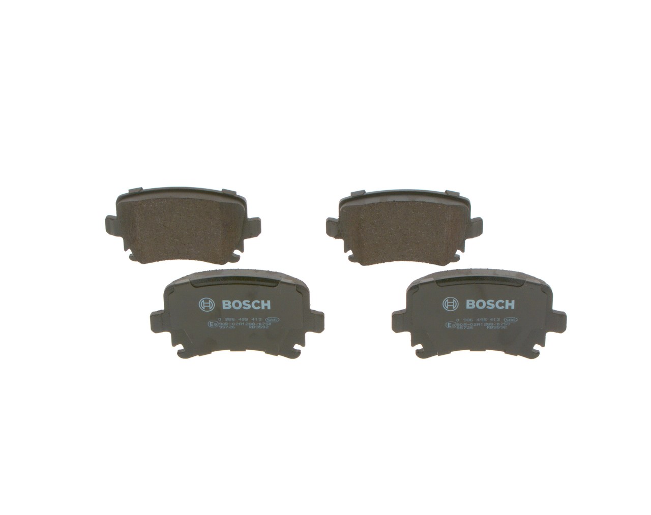 OEM 1K0698451F BOSCH Bremseklosser 0 986 495 413 for VW, AUDI, FORD, SKODA, HONDA