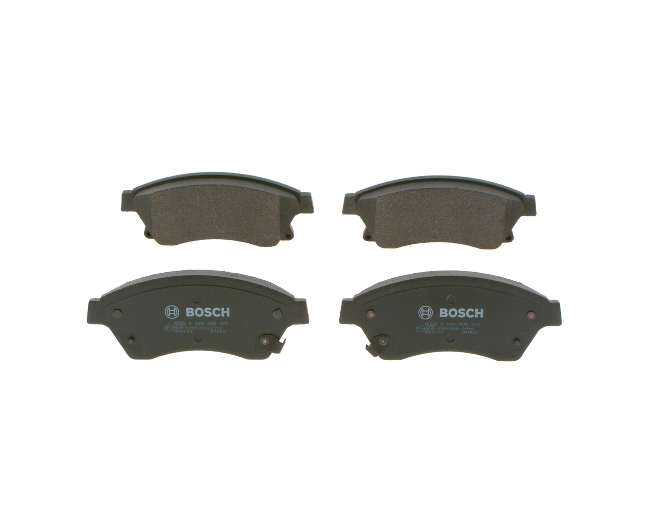 OEM 13374966 BOSCH Kit pastiglie freni 0 986 495 423 per OPEL, CITROЁN, SKODA, CHEVROLET, SAAB