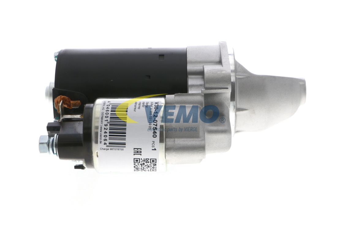 OEM 005151390180 VEMO Starter motor V30-12-07540 for MERCEDES-BENZ