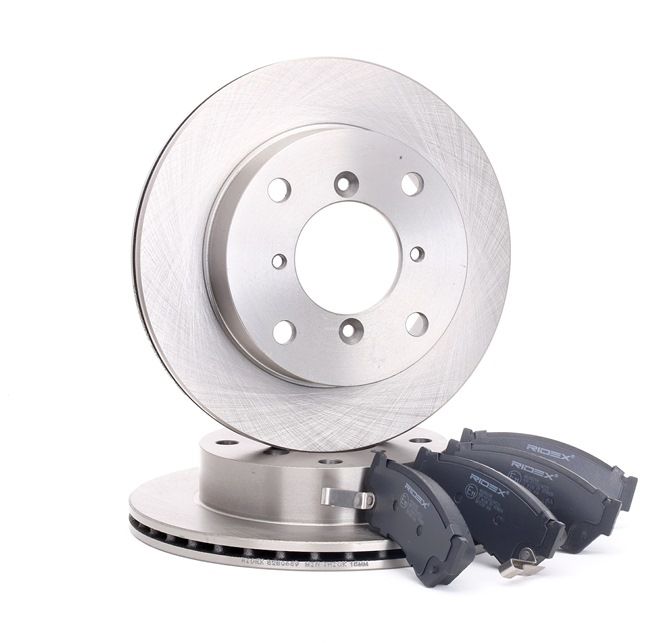 RIDEX Kit de discos de freno y pastillas (3405B0190) para SUZUKI SWIFT II Fastback (EA, MA) 1.0 i (SF310, AA44) (40 KW / 54 CV / de 1989)