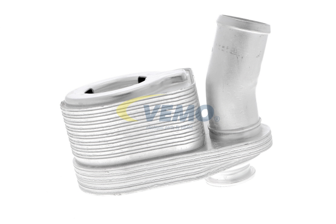 Oliekoeler (V27-60-0001) van VEMO Voor IVECO DAILY VI Open laadbak/ Chassis 33S16, 35S16, 35C16, 40C16, 42S16, 50C16 (115 KW / 156 PK / Van 2016)
