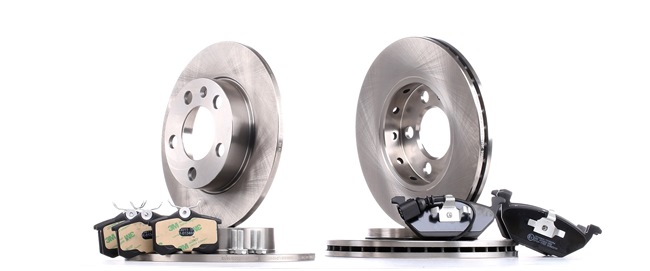 RIDEX Kit de discos de freno y pastillas (3405B0252) para SKODA Octavia I Combi (1U5) 1.6 (55 KW / 75 CV / de 1998)